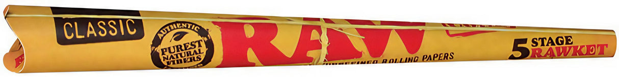 RAW 5 Stage RAWKET Cone Set Display Pack Side View - Easy to Fill Rolling Papers
