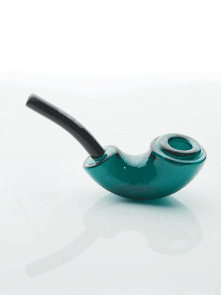 GRAV Rocker Sherlock Pipe in Assorted Colors, 6.5" Borosilicate Glass, Side View