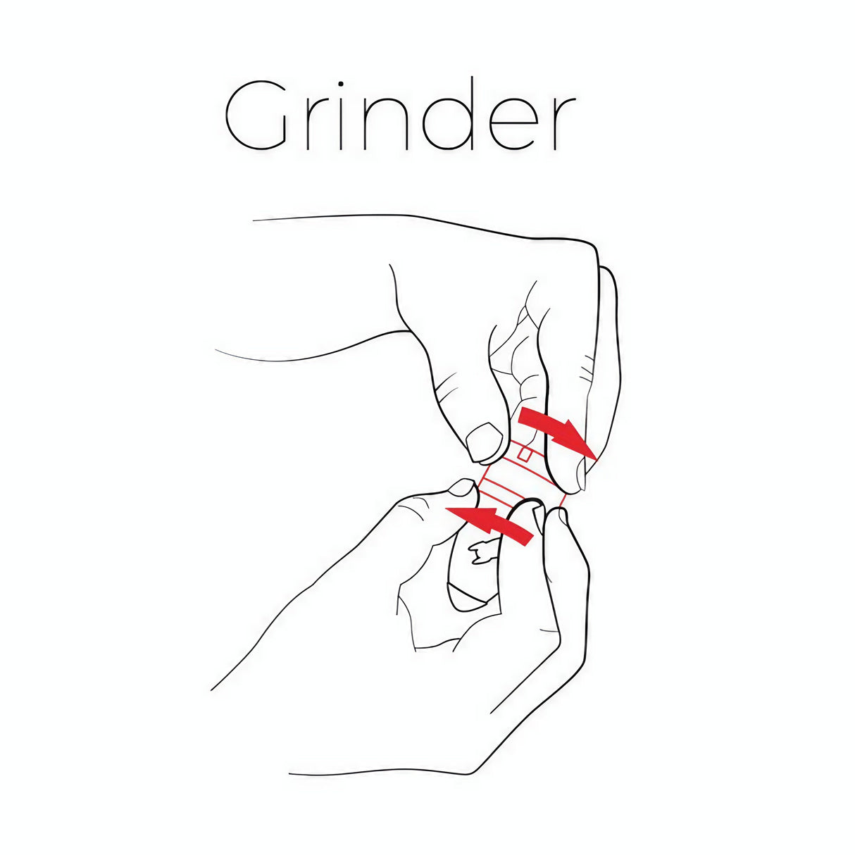 DankGeek Rocket Grinder & 1 Hitter - Compact Design Illustration