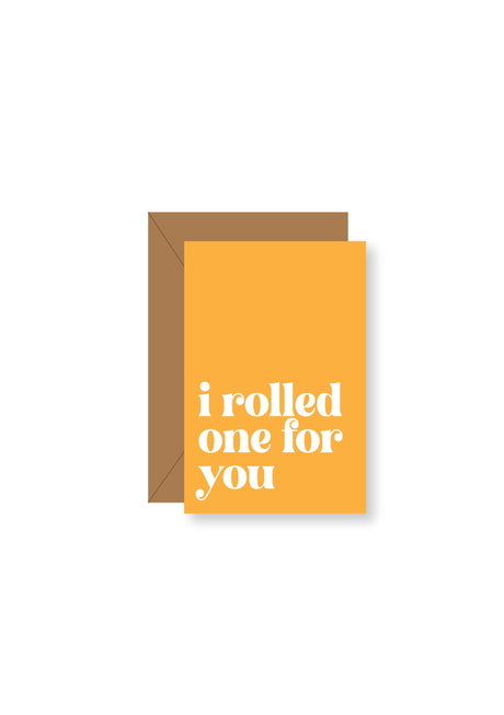 KKARDS 'Rolled One For You' 420 Greeting Card - Front View with Envelope