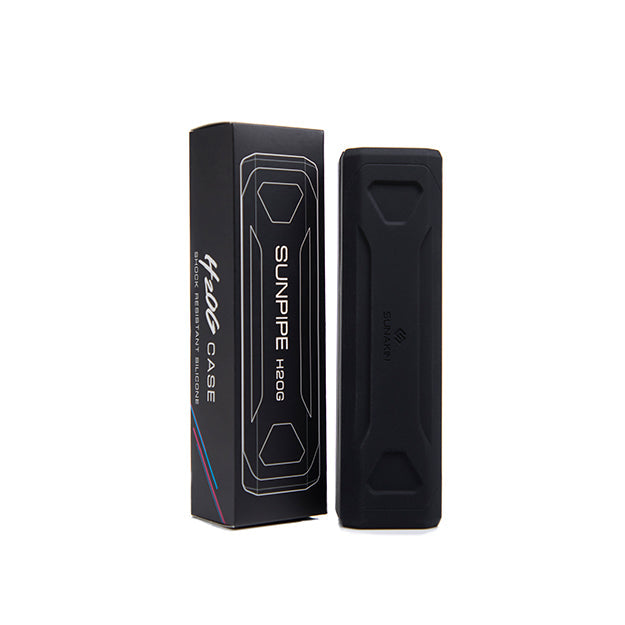 Sunpipe H2OG Silicone Travel Case by Sunakin America, Shock Resistant, Front View with Packaging