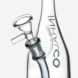 PILOTDIARY Sake Bottle Glass Water Bong Close-Up with Clear Bowl