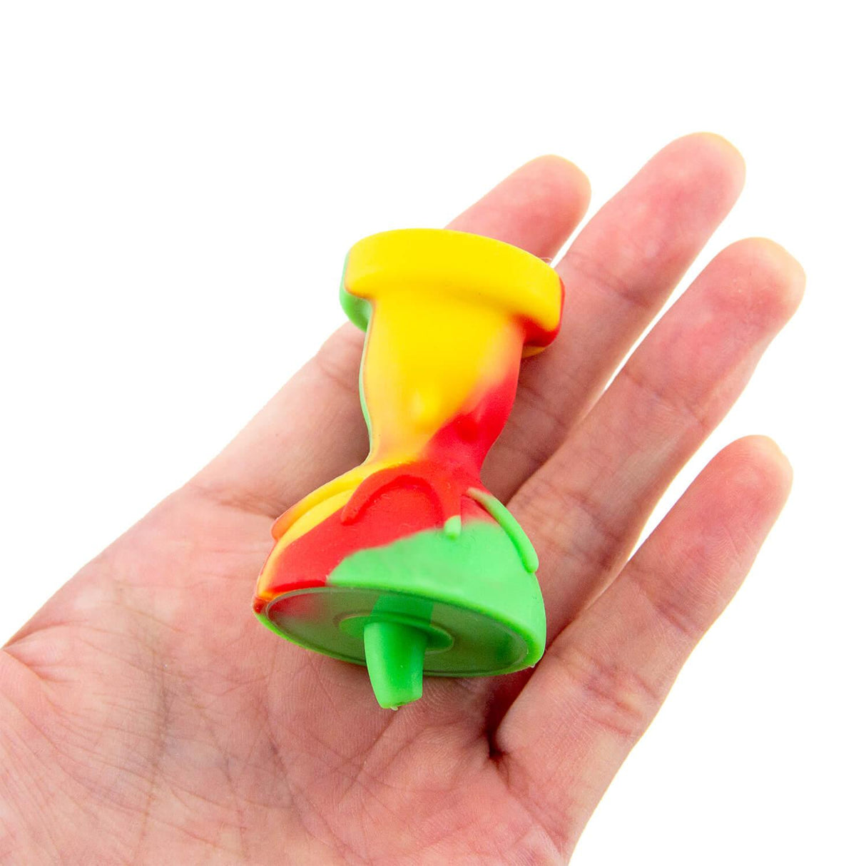 PILOT DIARY Silicone Carb Cap with Glass Bowl Screen in Hand - Multicolor
