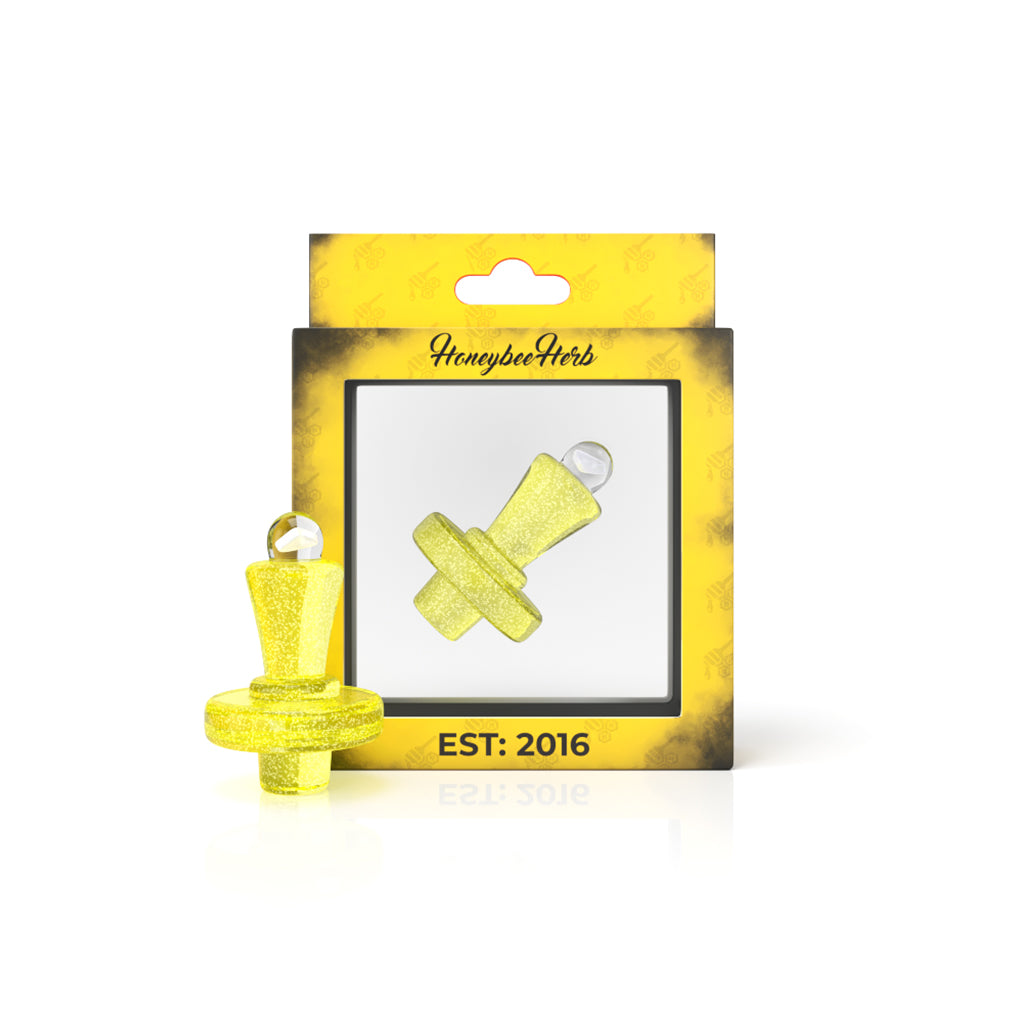 Honeybee Herb Opal Starlight Control Tower Cap in Slyme color, front view on packaging
