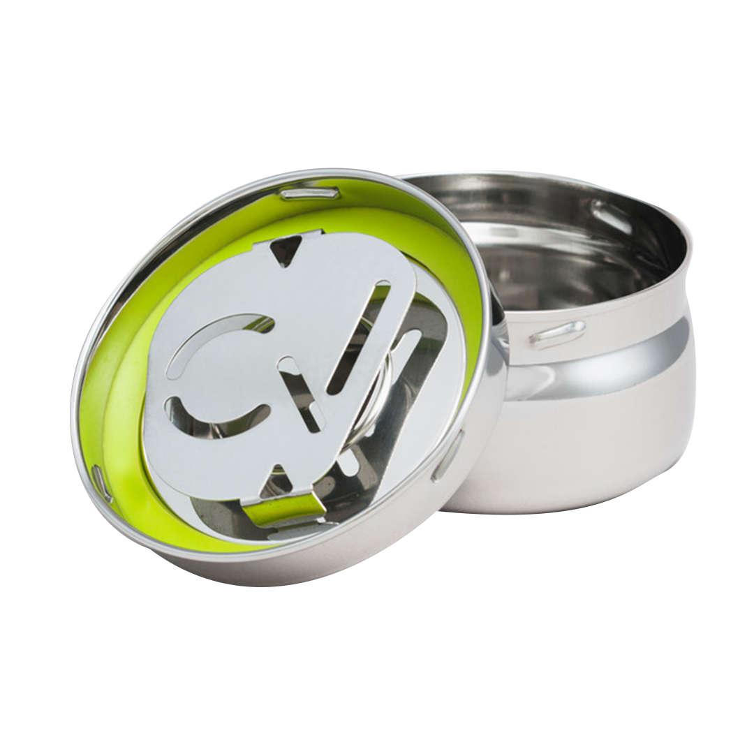 FreshStor CVault Storage Case Large - Open view showing interior and humidity pack slot