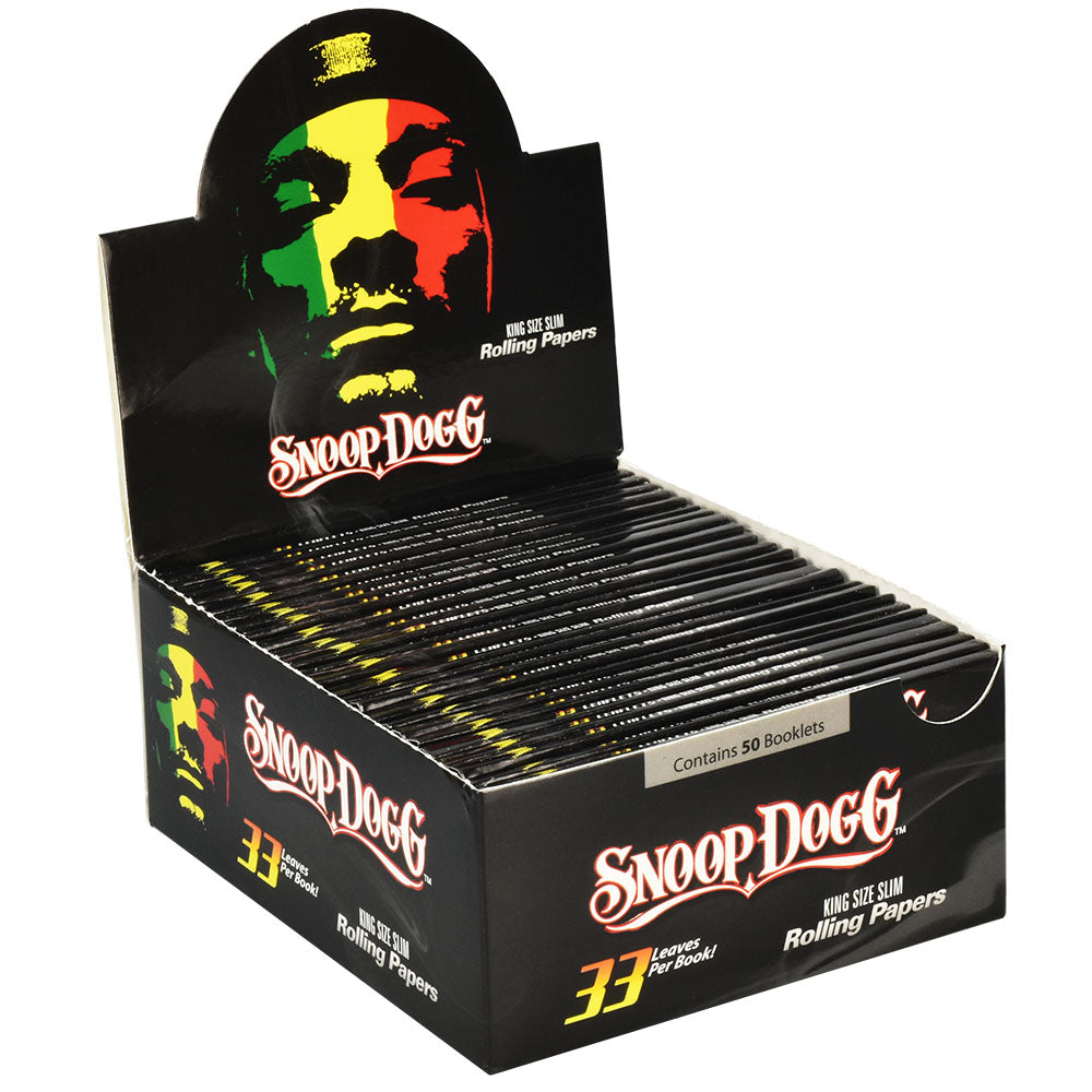 Snoop Dogg King Size Silicone Rolling Papers Display Box Front View