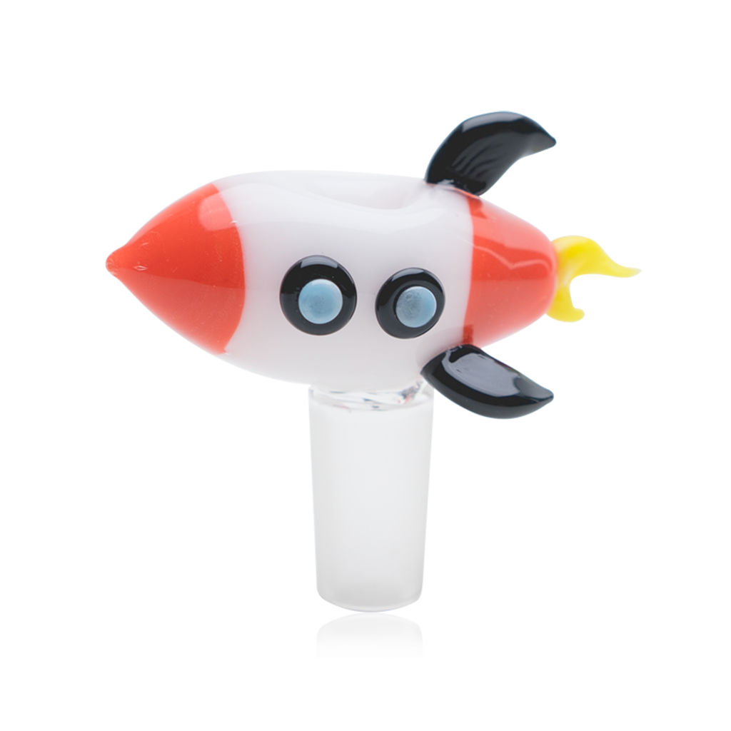 Empire Glassworks Space Cruiser Bowl Piece, Front View, Glass-on-Glass Fit for Bongs