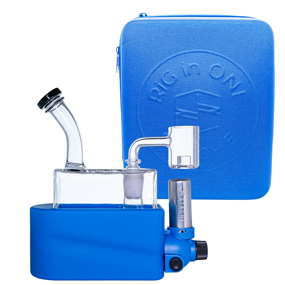 Rig In One Matte Modular Portable Dab Rig | Blue