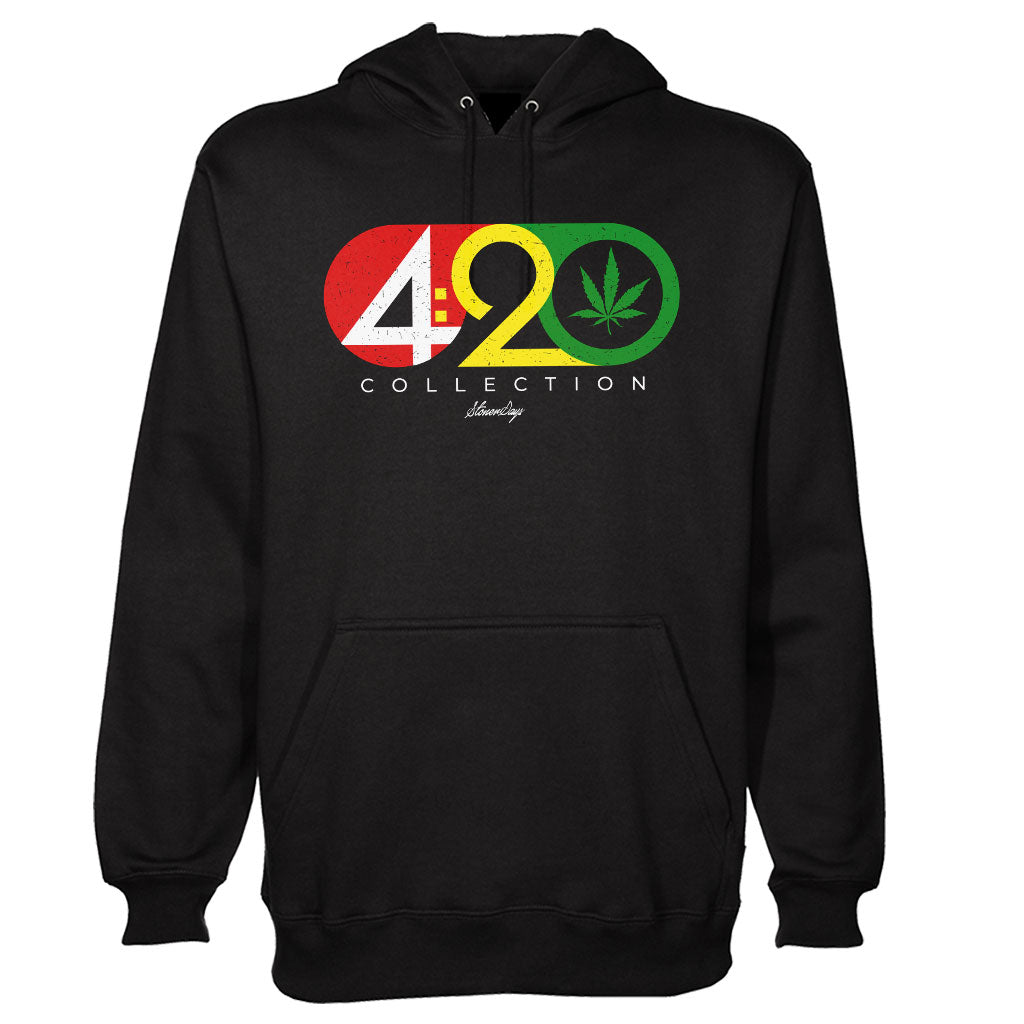 StonerDays 420 Collection Men's Black Cotton Hoodie - Front View