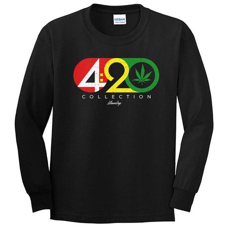 StonerDays 420 Collection Men's Long Sleeve Shirt Front View on White Background