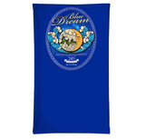 StonerDays Blue Dream Neck Gaiter in royal blue with vibrant graphic design, front view on white background