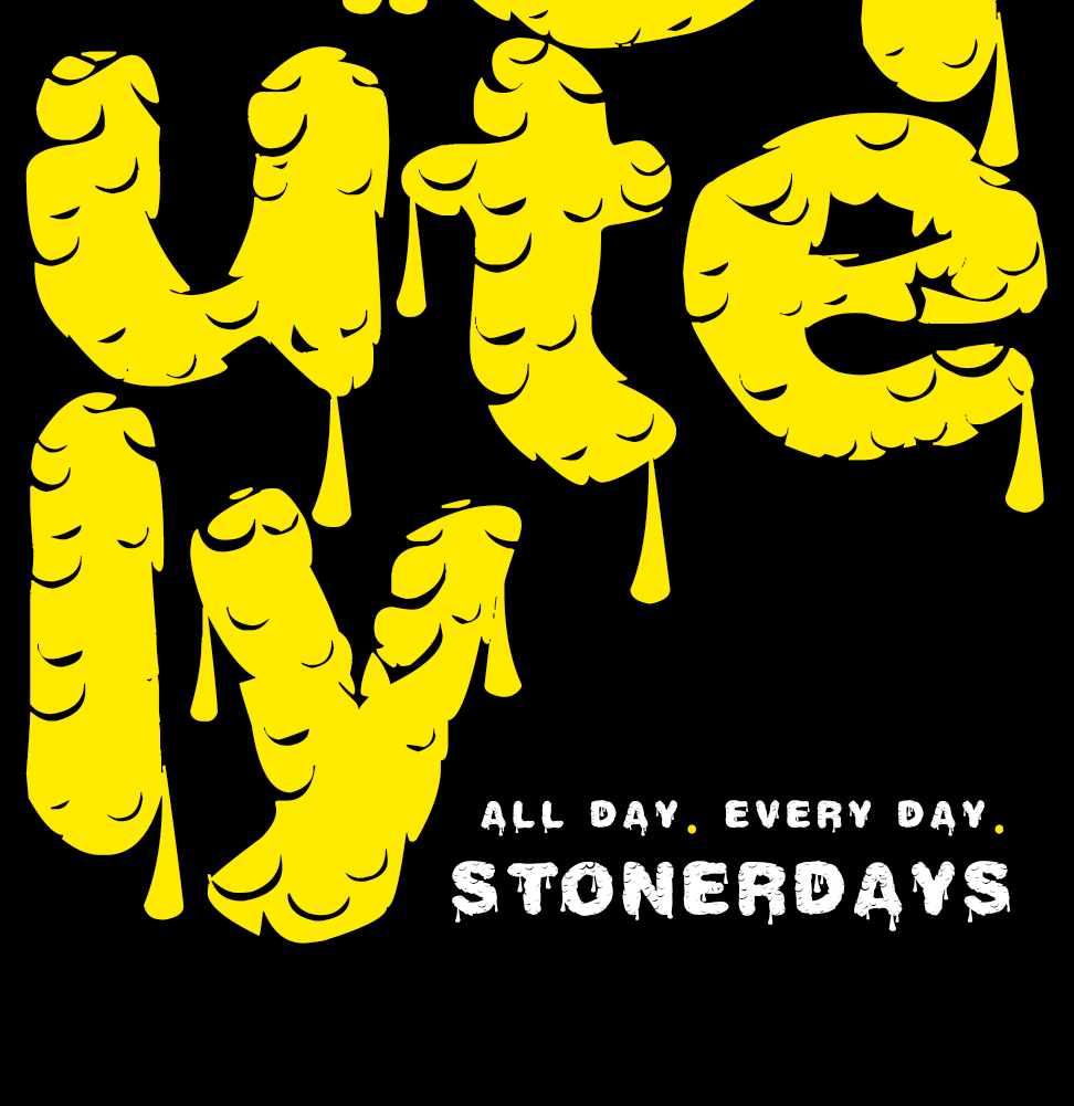 Close-up of StonerDays Dabsolutely Tank top for men with dab straw design