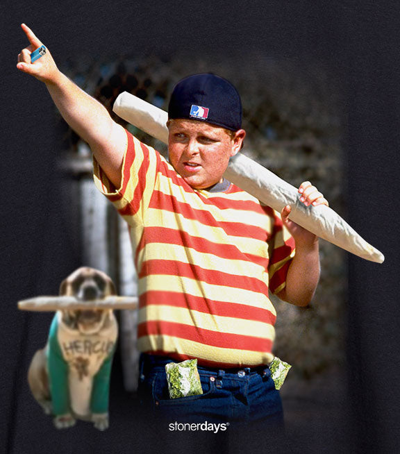 StonerDays Great Bambino Tee featuring a graphic print, front view on a seamless black background