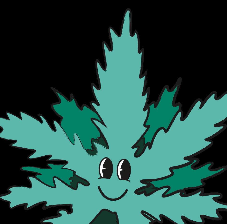 StonerDays Happy 420 Long Sleeve shirt graphic with smiling cannabis leaf