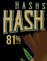 StonerDays Hash Rosin T-Shirt in Green with Bold 81% THC Graphic, Men's Cotton Tee