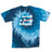 StonerDays Men's Tie Dye Tee with 'I Need A Huge Blunt' Slogan, Front View, Cotton, Blue Variant