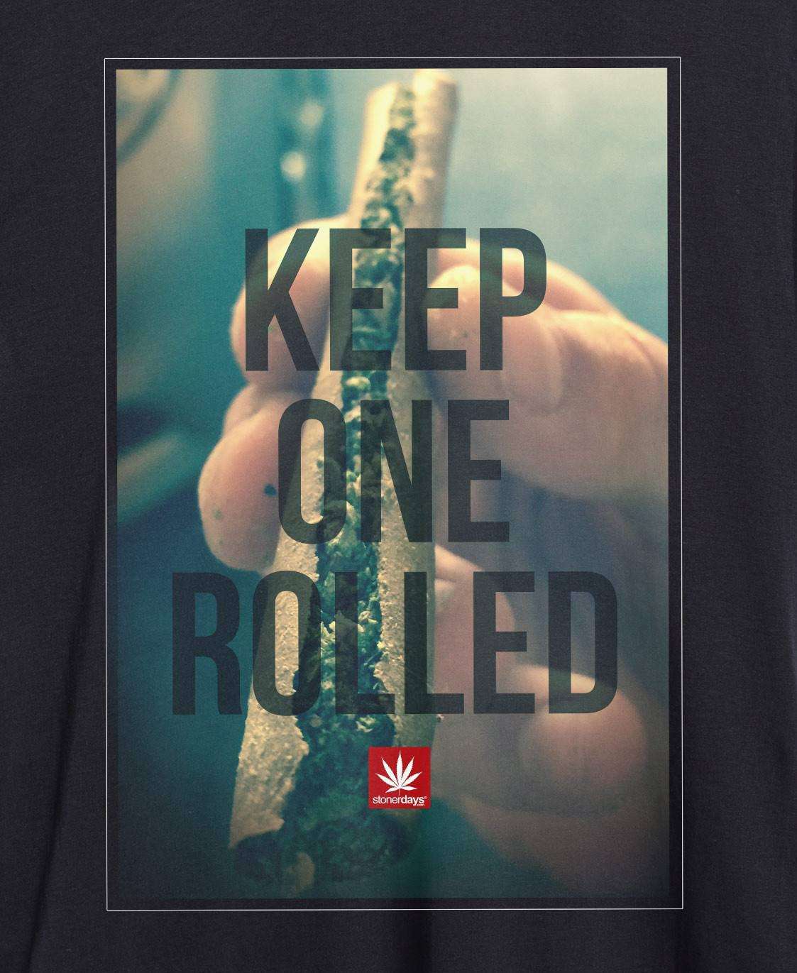 StonerDays Men's Tank with "Keep One Rolled" slogan, blunt graphic, comfortable cotton, size 2XL