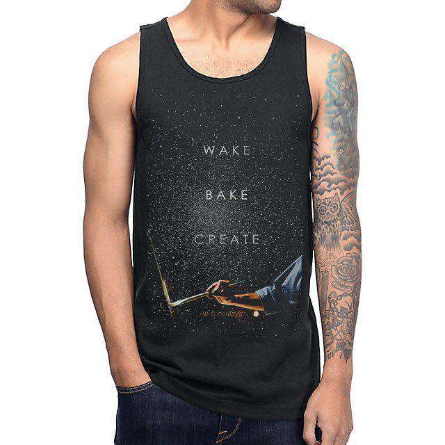 MENS WAKE BAKE CREATE TANK
