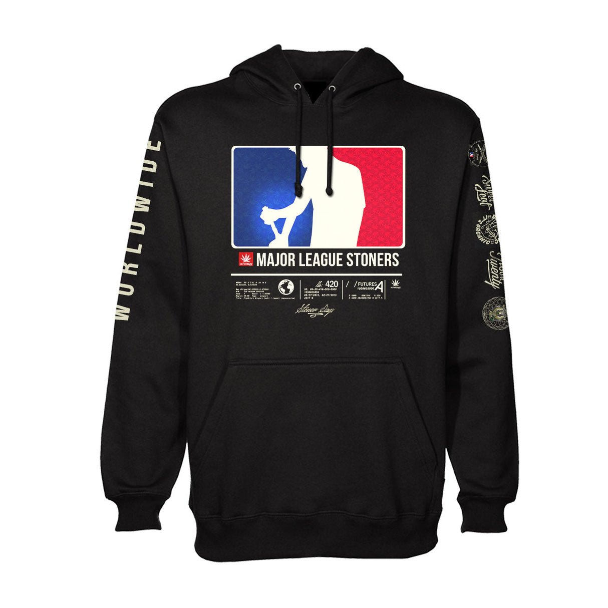 StonerDays Mls All Stars Men's Hoodie front view on a seamless white background