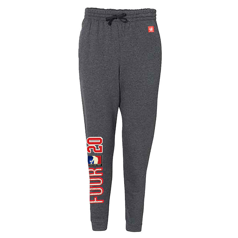 StonerDays Mls All-stars Heather Grey Four20 Jogger front view on white background