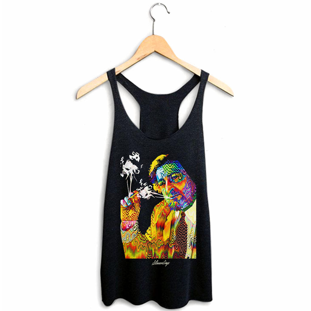 StonerDays Pop Art Jack Racerback tank, vibrant print, soft cotton blend, sizes S-XXL