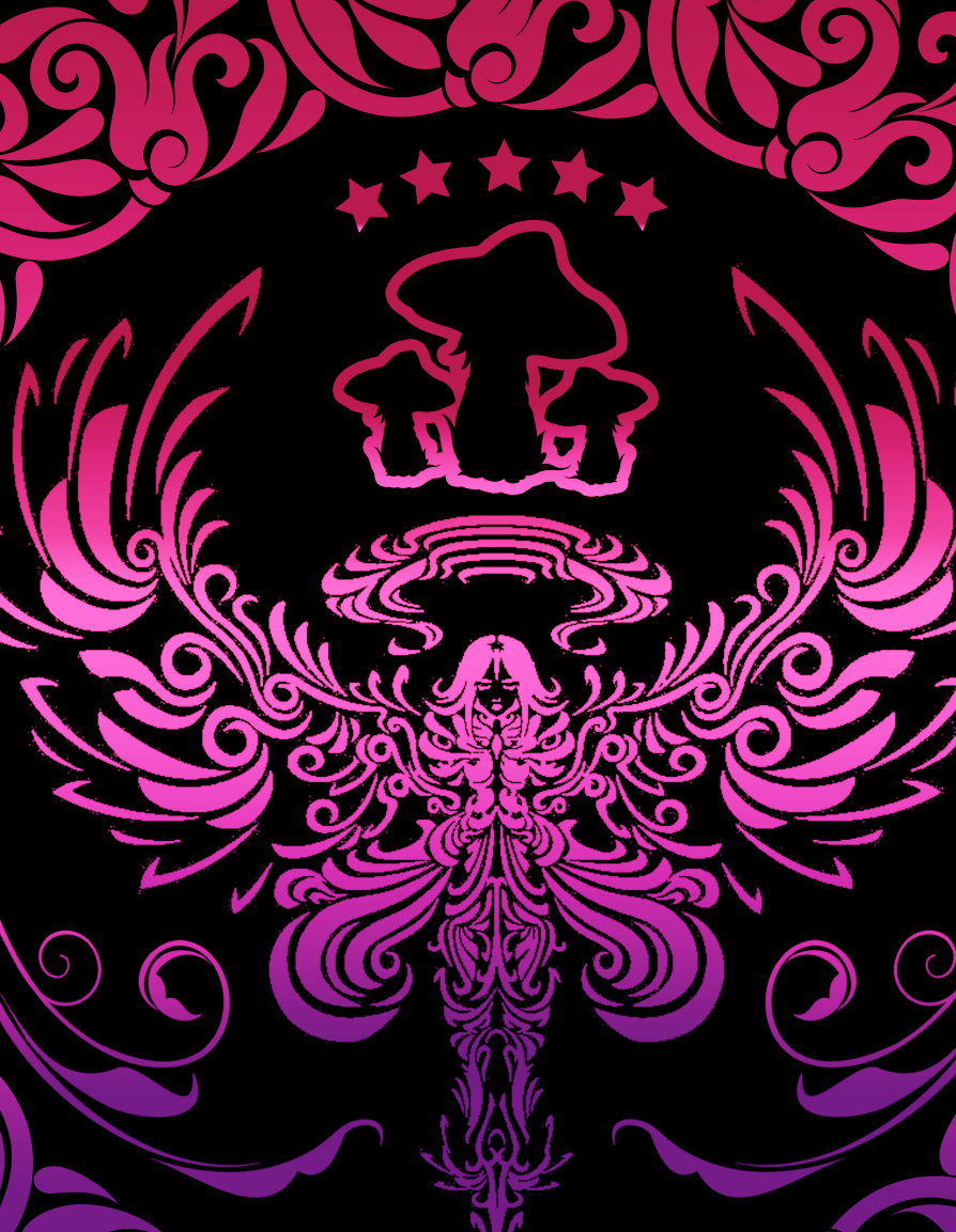 StonerDays Pretty Baked Trip Hoodie with vibrant psychedelic pattern, front view on black background