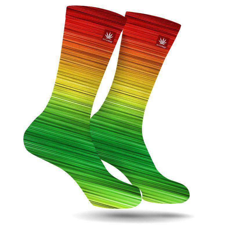 RASTA FADE CREW WEED SOCKS