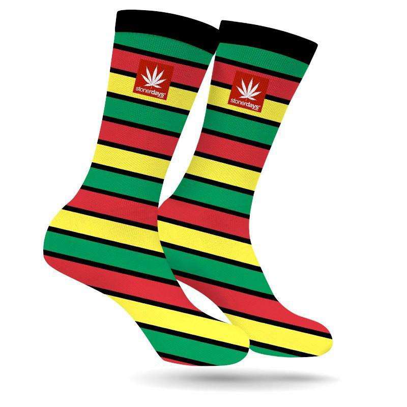 RASTA STRIPE WEED SOCKS