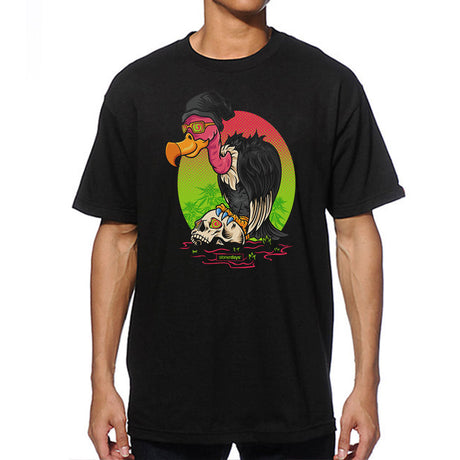 StonerDays Scavenger Hunt black t-shirt with colorful graphic, front view, sizes S-3XL