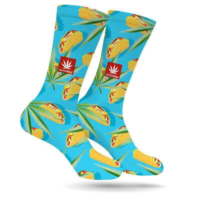 TACO TUESDAY WEED SOCKS BY STONER DAYS