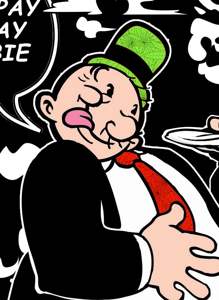 StonerDays Tuesday Men's T-Shirt with Sherlock Design - Close-up