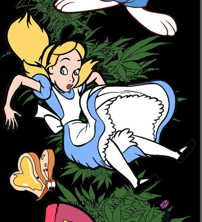 StonerDays 'We're All Mad Here' long sleeve shirt with Alice in Wonderland graphic