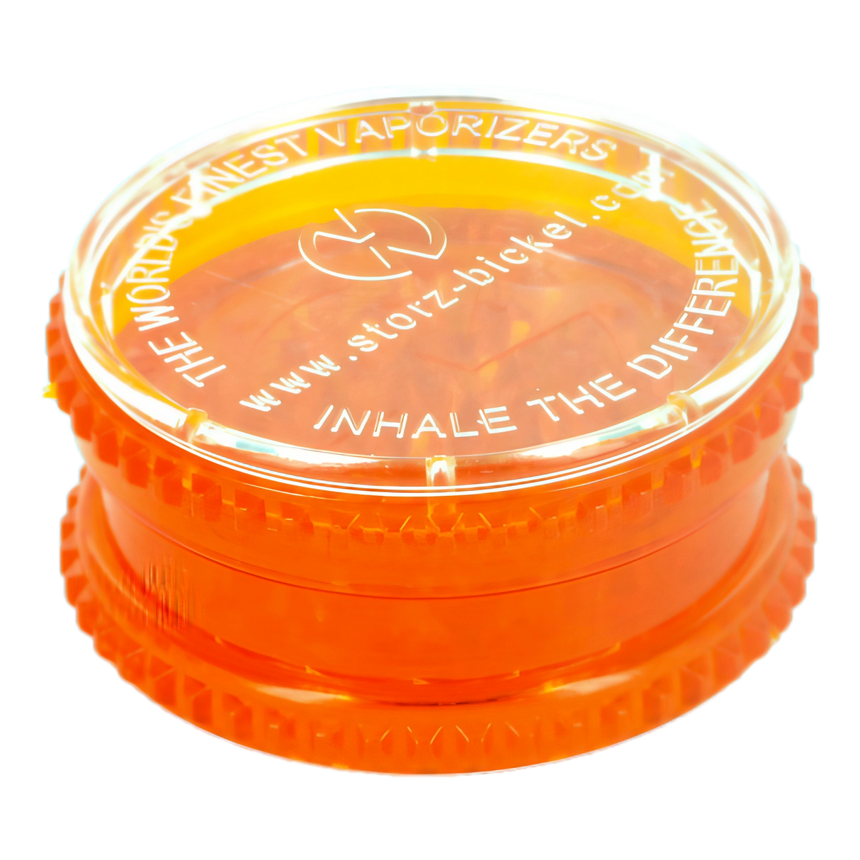 Storz & Bickel Volcano Acrylic Dry Herb Grinder, 3-Part Design, Top View