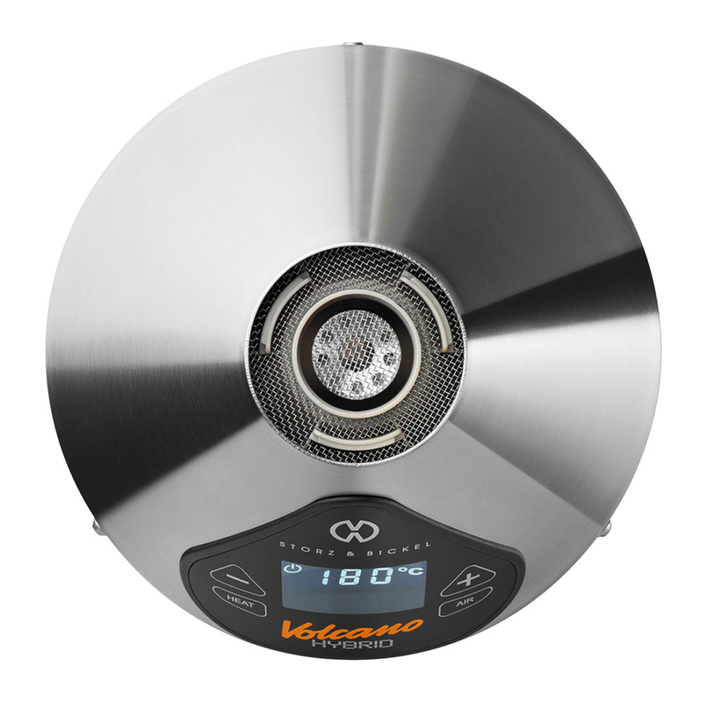 Storz & Bickel Volcano Hybrid Vaporizer top view showing digital temperature display