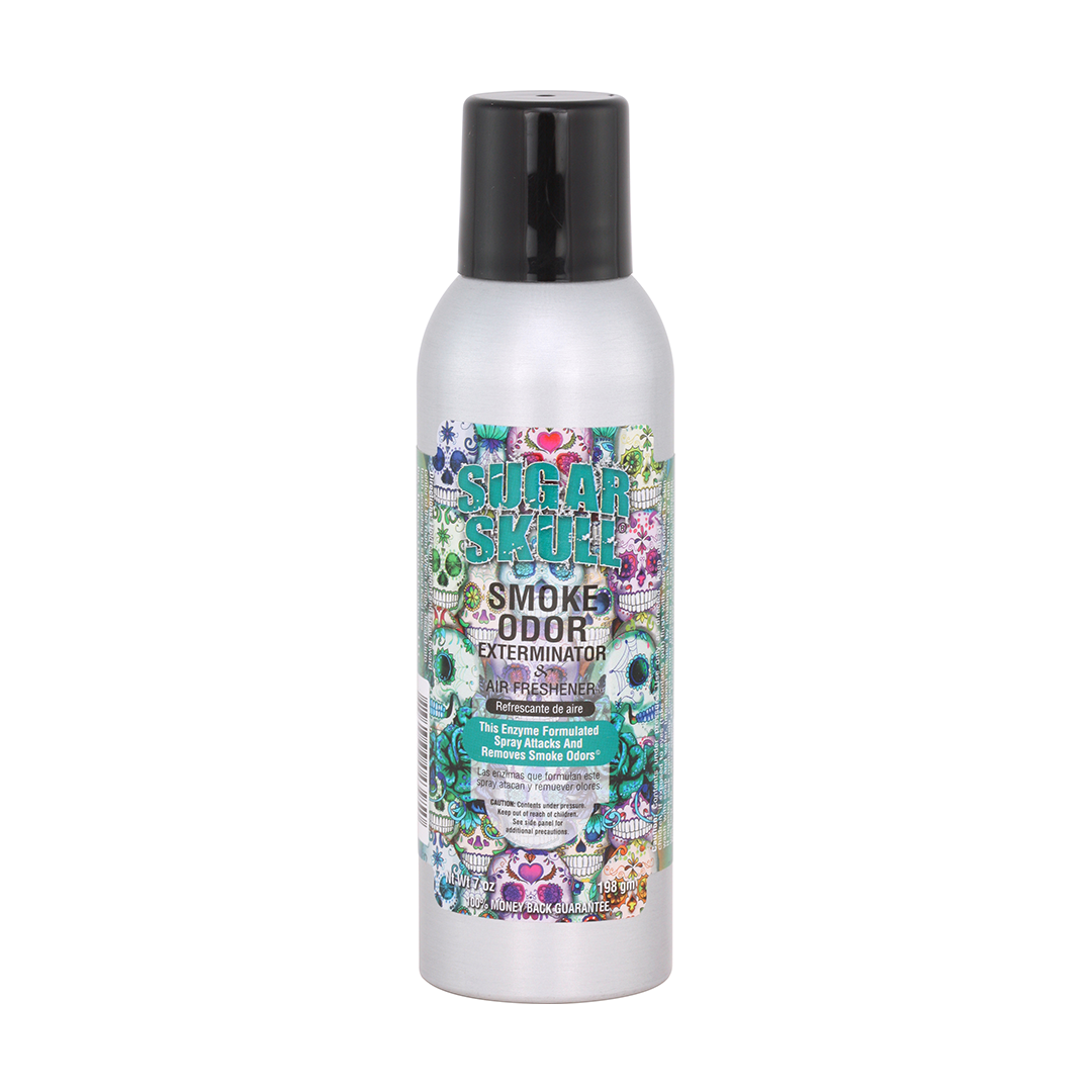 Smoke Odor 7oz Enzyme Spray - Sugar Skull Scent - Front View on White Background