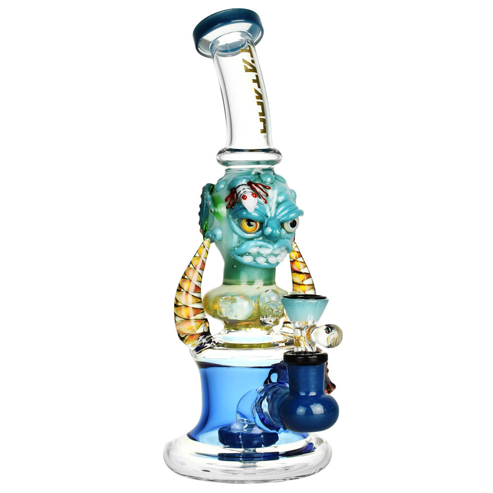 Tataoo Glass Monster Beaker Bong with Showerhead Perc, 10.5" for Dry Herbs