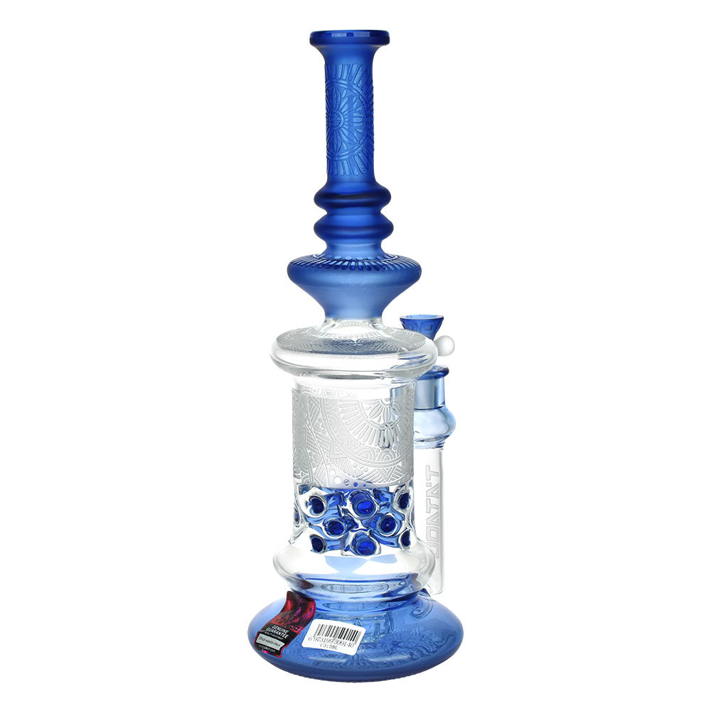 Tataoo Manifest Mandala Water Pipe, 13" 14mm Female Joint, Borosilicate Glass, Front View