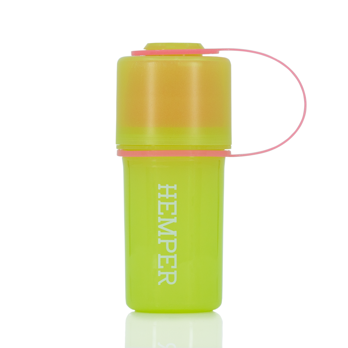 Hemper The Keeper™ 3-Part Grinder in Green with Built-in Storage - Front View