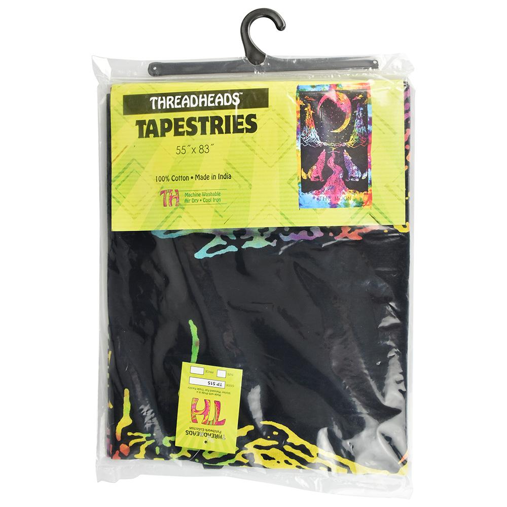 ThreadHeads The Moon Tarot Card Multicolor Tapestry Packaging