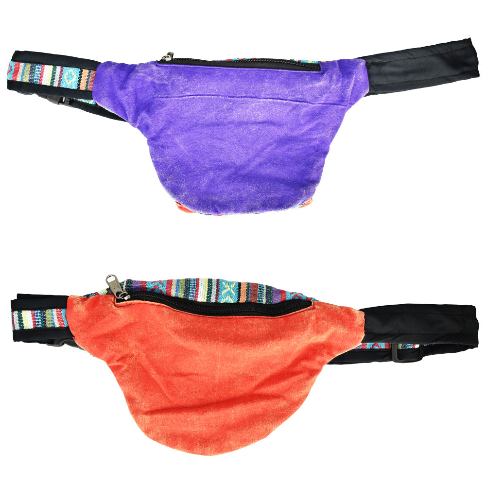 ThreadHeads Southwestern Florals Fanny Packs in assorted colors, front view on white background