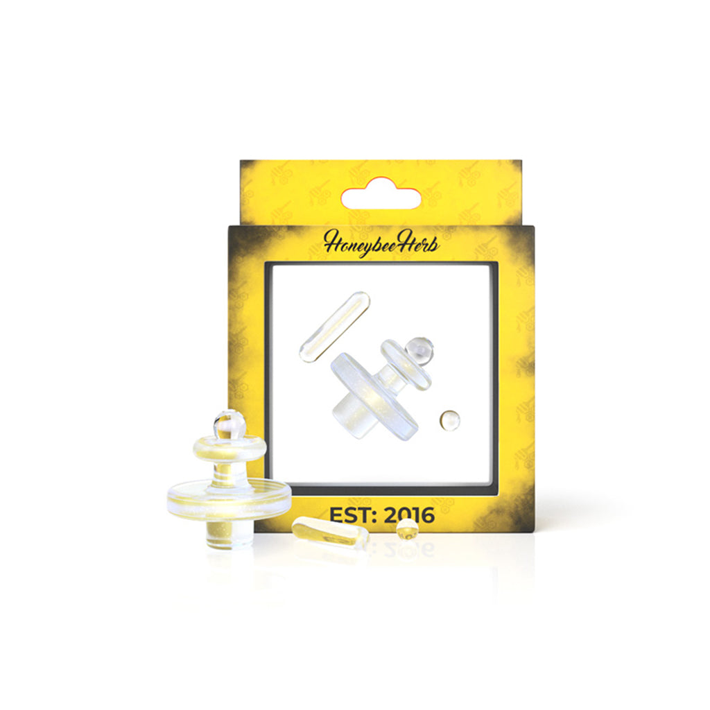 Honeybee Herb Opal Deluxe Control Tower Set in Ghost variant, precision dabbing tools