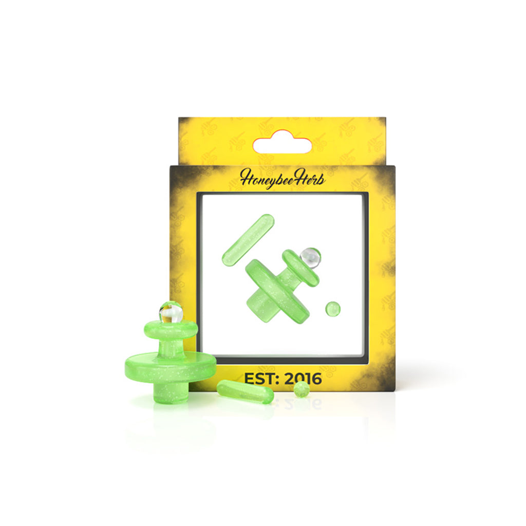 Honeybee Herb Slyme Opal Deluxe Control Tower Set with Carb Cap and Dab Tools