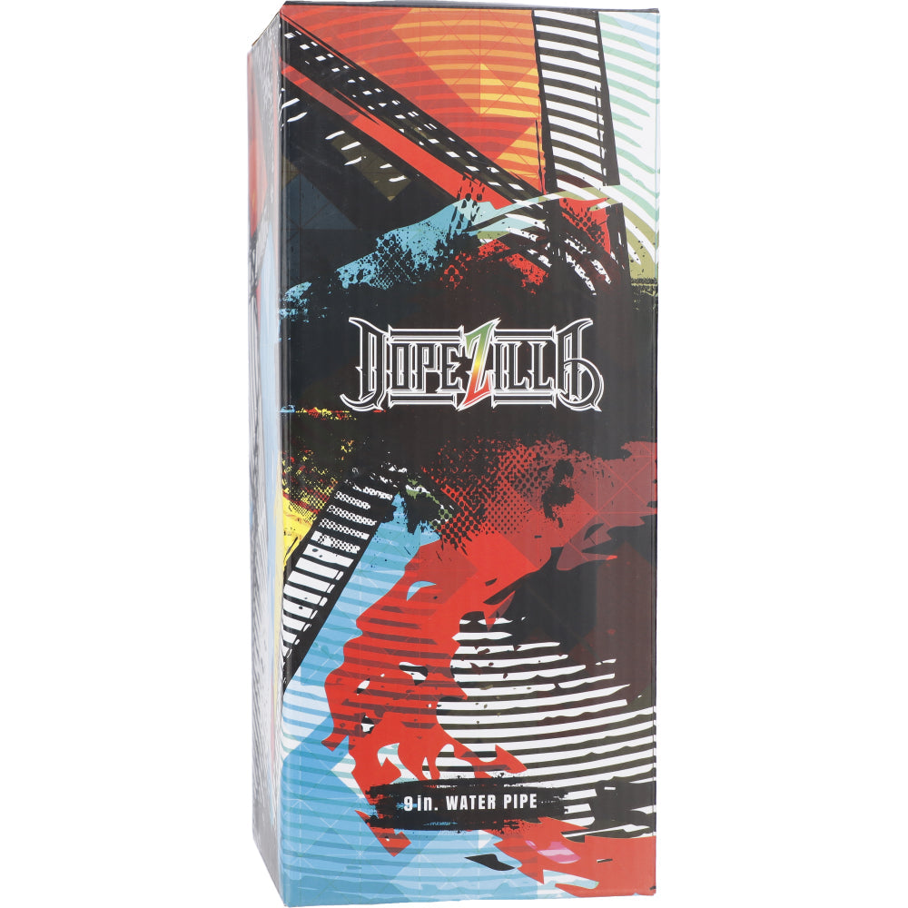 Tokyo Pink Dopezilla 9" Water Pipe packaging by Valiant Distribution on white background