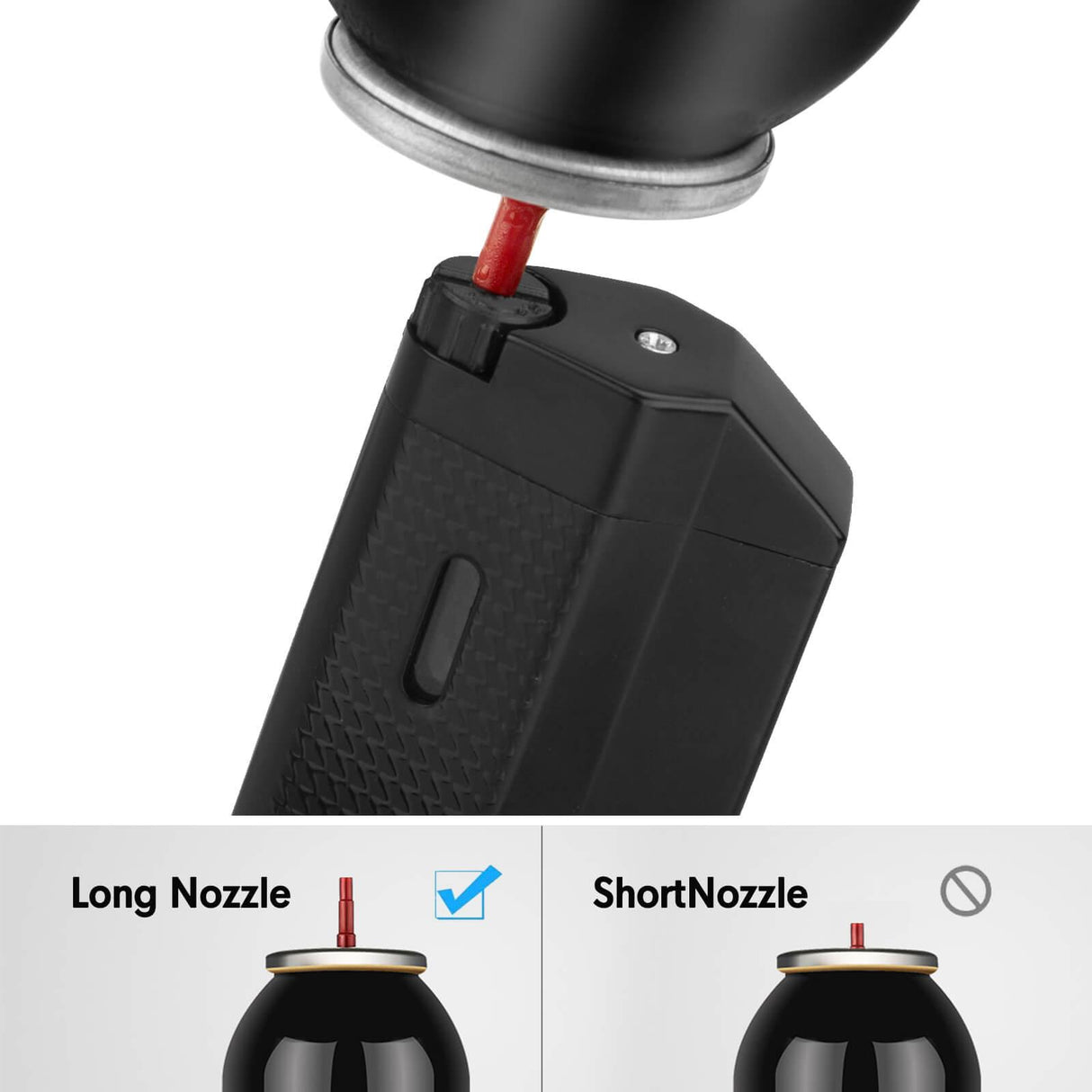 PILOT DIARY Portable Black Triple Jet Dab Torch Lighter with Short Nozzle