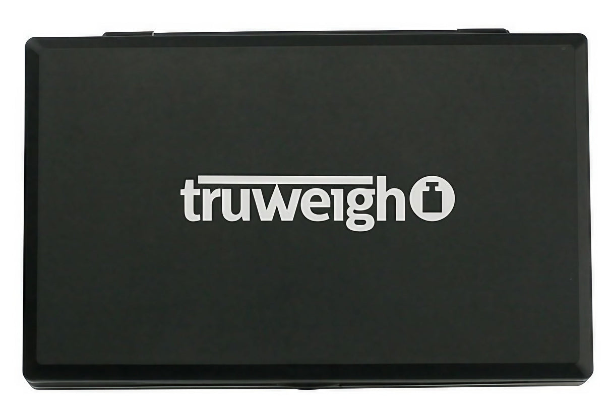 Truweigh Mini Classic Digital Scale, 600g x 0.1g, Portable Black Pocket Scale, Front View
