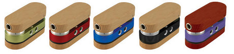 Twist-Out Wood & Anodized Metal Pipes in various colors, compact and portable design, 3" size