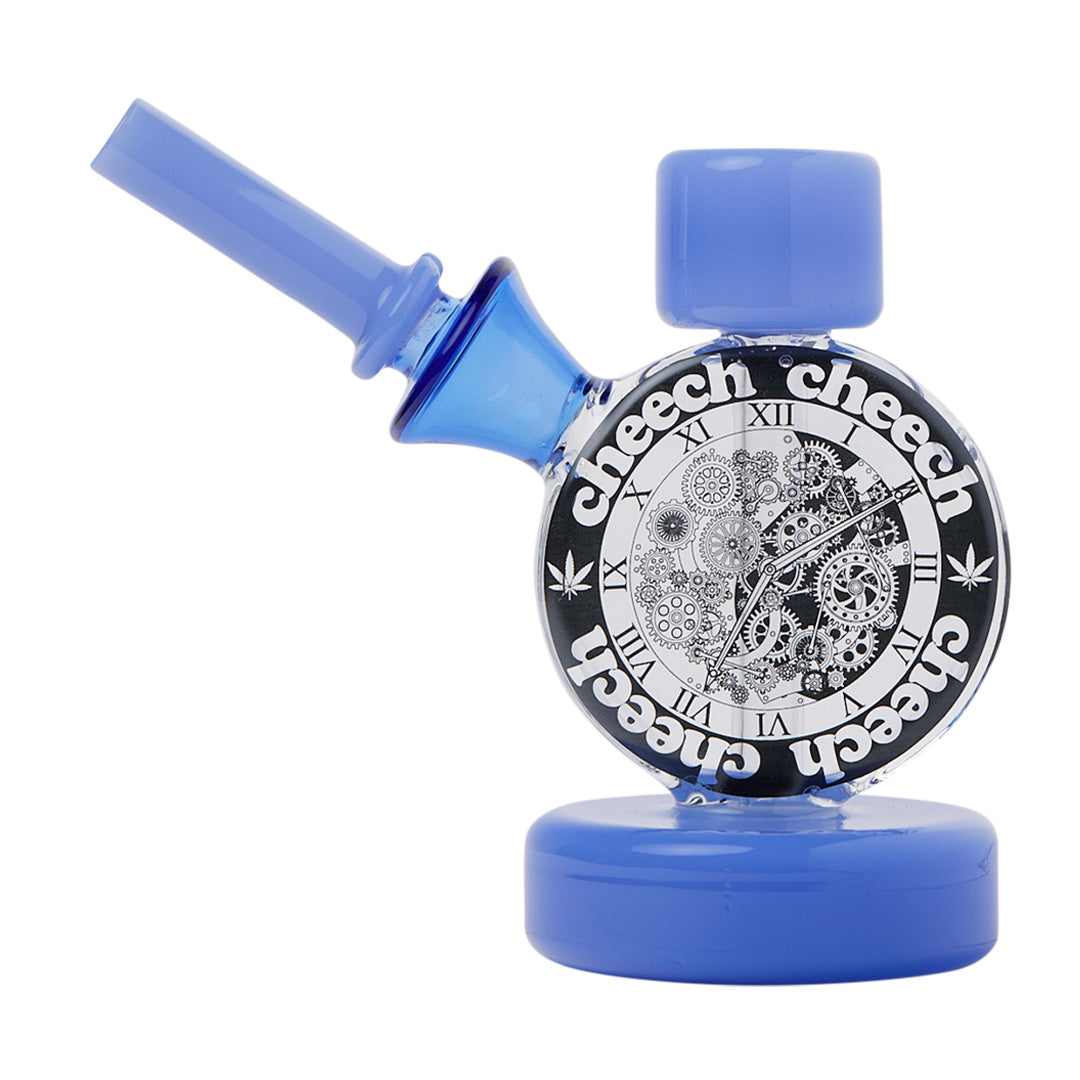 Cheech Glass 5" Clockwork Bong with intricate gear design, front view on white background