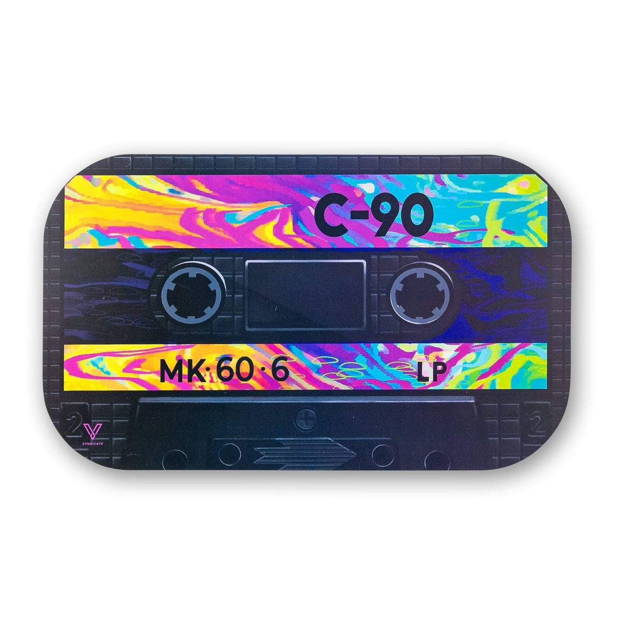 V Syndicate Cassette Mag-Slaps with Rainbow Design, Magnetic Rolling Accessory