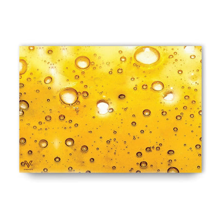 V Syndicate Dab Slab Slikks in yellow with bubble design, medium size, silicone dab mat for rigs