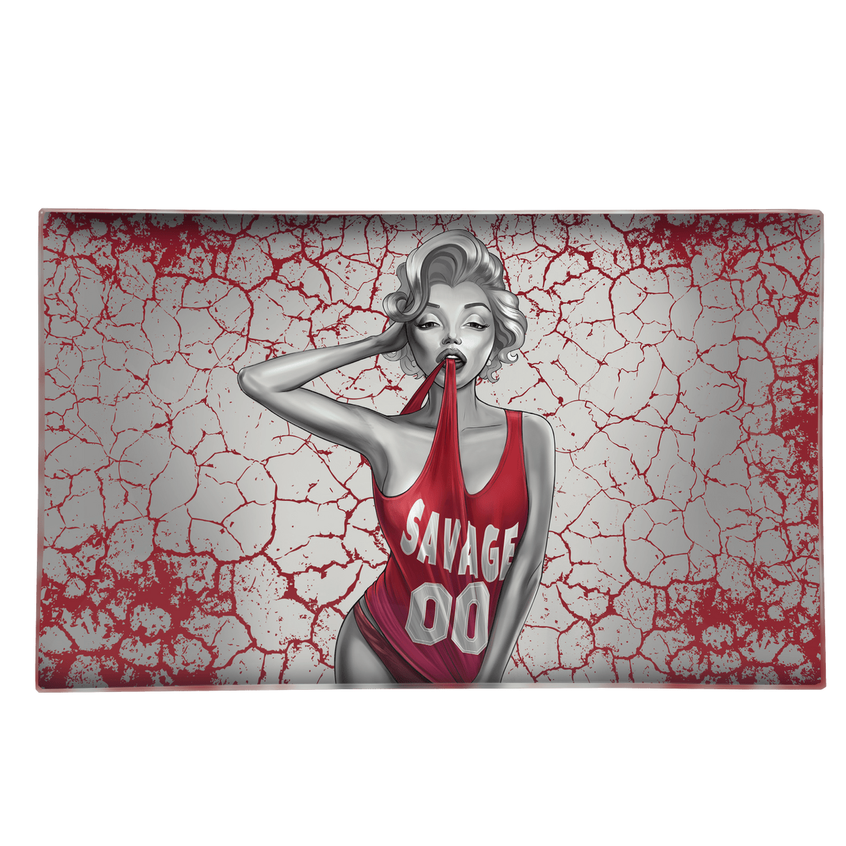 V Syndicate Dank Diva Glass Rollin' Tray with Novelty Design - Medium Size